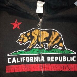 California Republic Black Hoodie